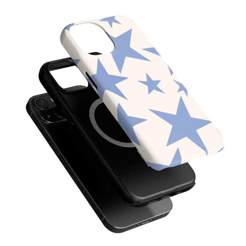 Stars Align | Blue & White Stars Case iPhone Case get.casely 