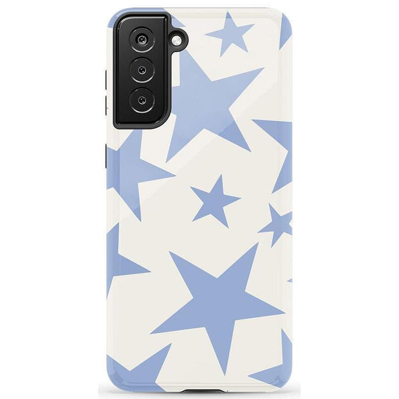 Stars Align | Blue & White Stars Samsung Case Samsung Case get.casely Essential Galaxy S21