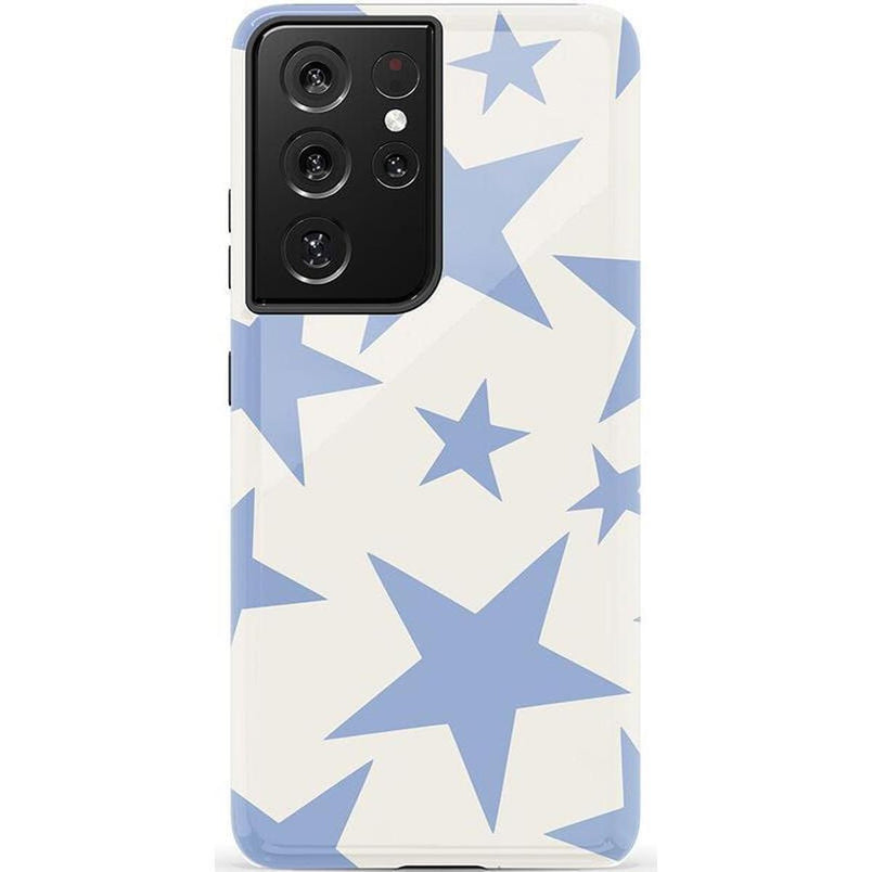 Stars Align | Blue & White Stars Samsung Case Samsung Case get.casely Essential Galaxy S21 Plus