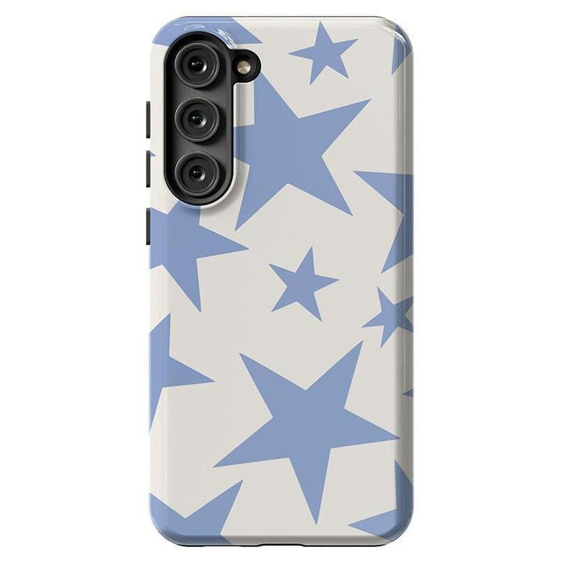 Stars Align | Blue & White Stars Samsung Case Samsung Case get.casely Essential Galaxy S23