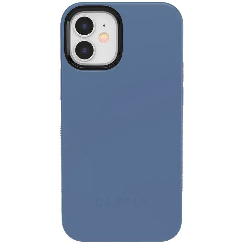 Steel Blue on Nude | Ultra-Protective Bold Case iPhone Case get.casely Bold iPhone 12 Mini 