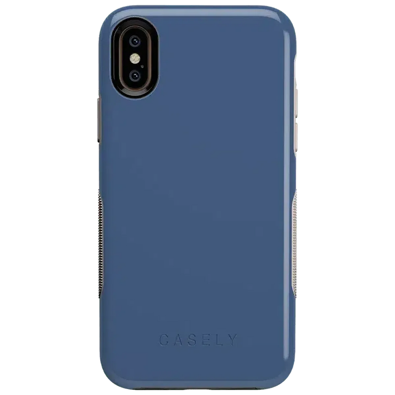 Steel Blue on Nude | Ultra-Protective Bold Case iPhone Case get.casely Bold iPhone XS Max 