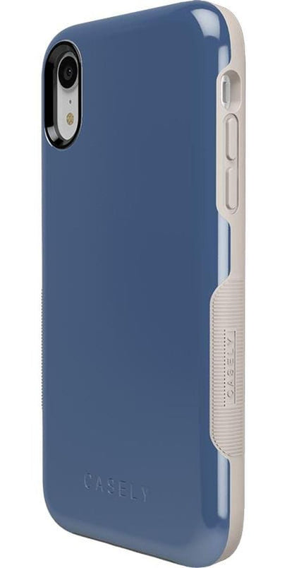 Steel Blue on Nude | Ultra-Protective Bold Case iPhone Case get.casely 