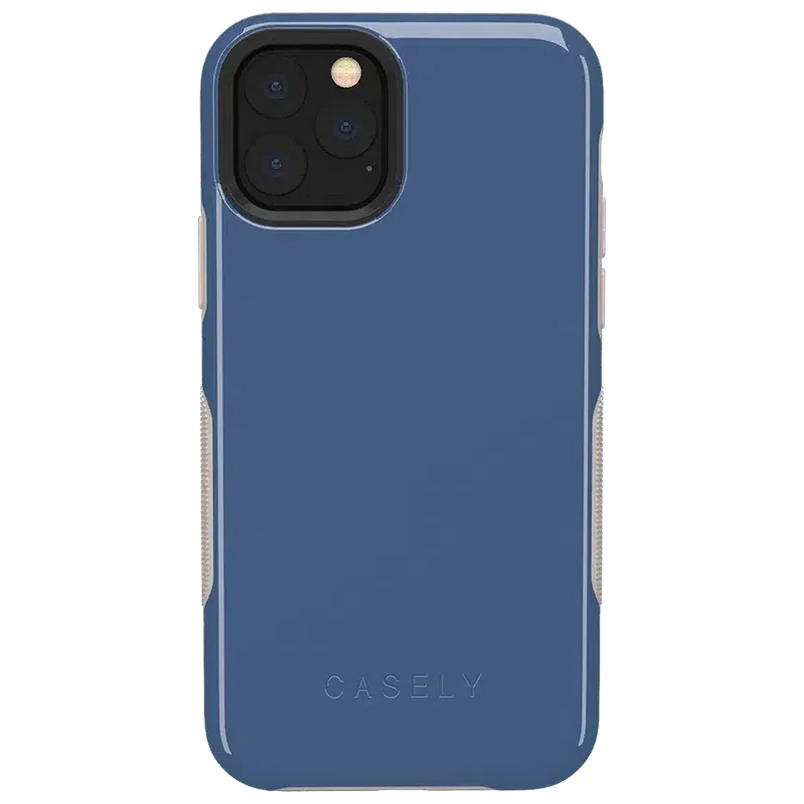 Steel Blue on Nude | Ultra-Protective Bold Case iPhone Case get.casely 