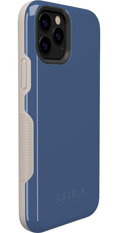 Steel Blue on Nude | Ultra-Protective Bold Case iPhone Case get.casely 