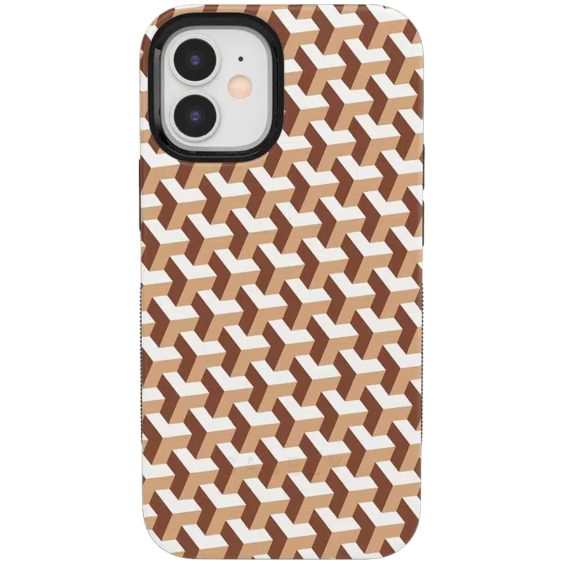 Step It Up | Abstract Geo Case iPhone Case get.casely Bold + MagSafe® iPhone 12 