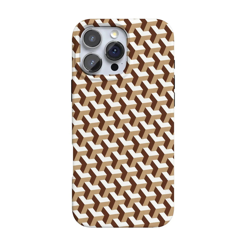 Step It Up | Abstract Geo Case iPhone Case get.casely Classic + MagSafe® iPhone 16 Pro Max 