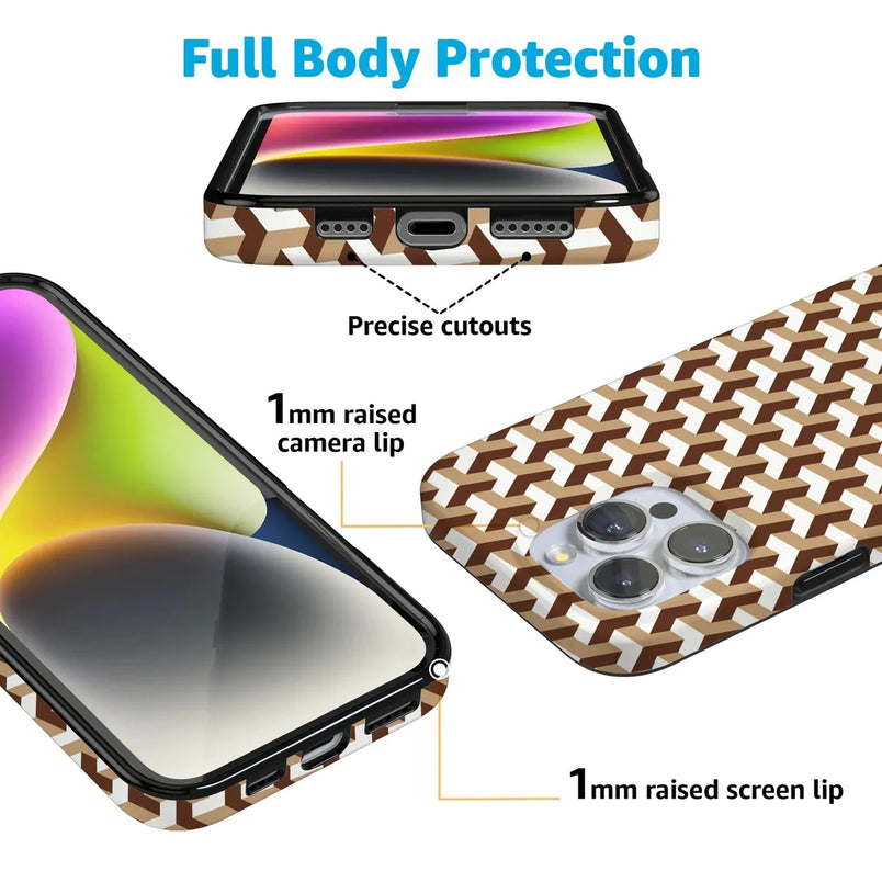 Step It Up | Abstract Geo Case iPhone Case get.casely 