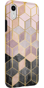 Stepping Up | Geo Rose Gold Marble Case iPhone Case get.casely 