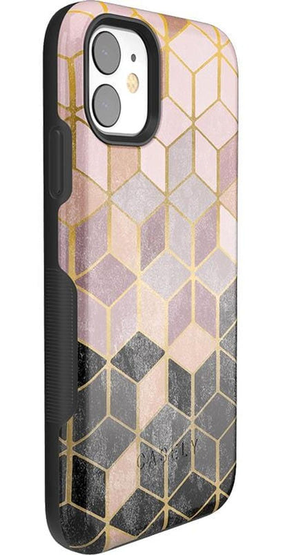 Stepping Up | Geo Rose Gold Marble Case iPhone Case get.casely 