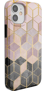 Stepping Up | Geo Rose Gold Marble Case iPhone Case get.casely 