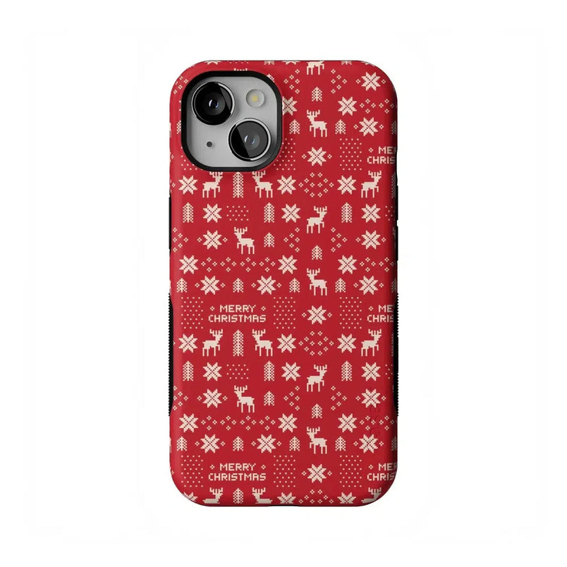 Stocking Stuffer | Christmas Knit Case Phone Case Casetry Bold Flex + MagSafe® iPhone 13