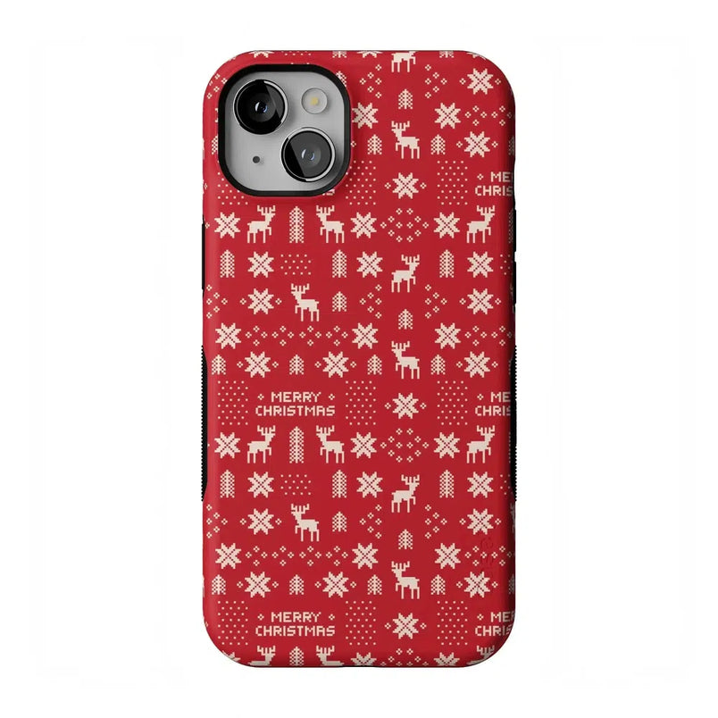Stocking Stuffer | Christmas Knit Case Phone Case Casetry Bold Flex + MagSafe® iPhone 14 Plus