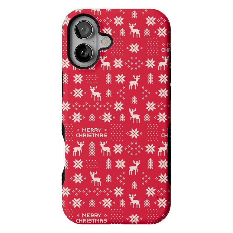 Stocking Stuffer | Christmas Knit Case Phone Case Casetry Bold + MagSafe® iPhone 16 Plus