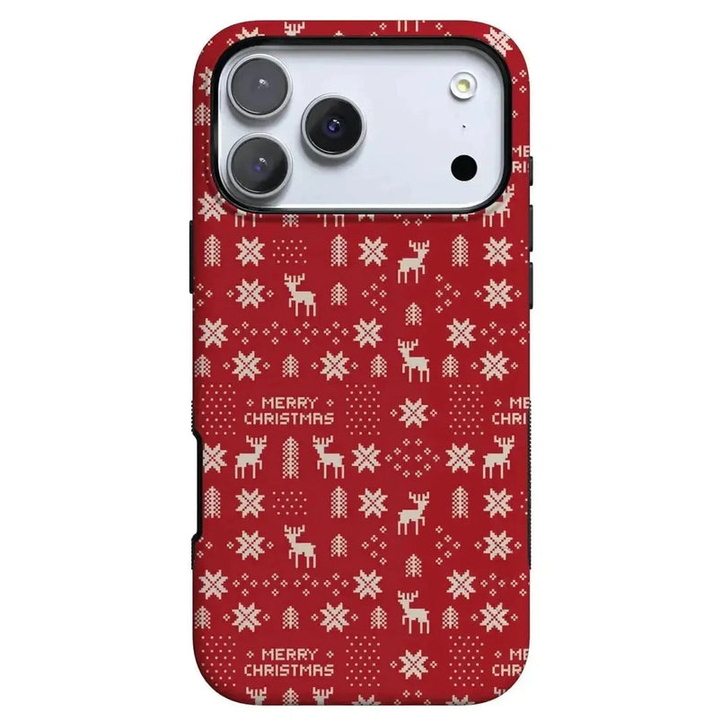 Stocking Stuffer | Christmas Knit Case Phone Case Casetry Bold Flex + MagSafe® iPhone 17 Pro Max 