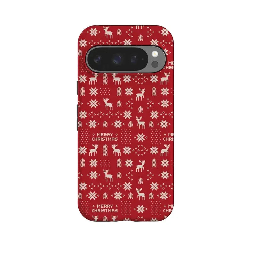 Stocking Stuffer | Christmas Knit Case Phone Case Casetry Essential + MagSafe® Google Pixel 10 Pro 