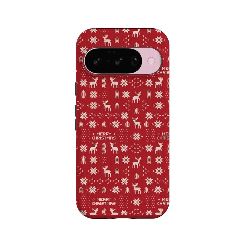 Stocking Stuffer | Christmas Knit Case Phone Case Casetry Essential + MagSafe® Google Pixel 10 