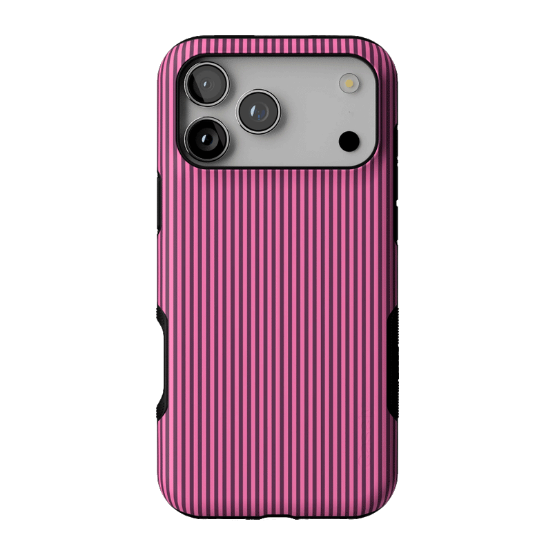 Stripes and the City | Pink & Purple Pinstripe Case