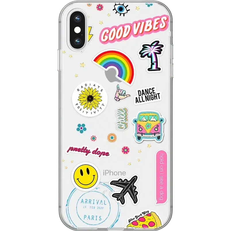 Stuck on U | Festival Sticker Floral Case iPhone Case get.casely Classic iPhone XS Max 