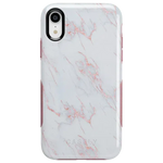 Subtle Blush | White and Pink Marble Case iPhone Case get.casely Bold iPhone XR 