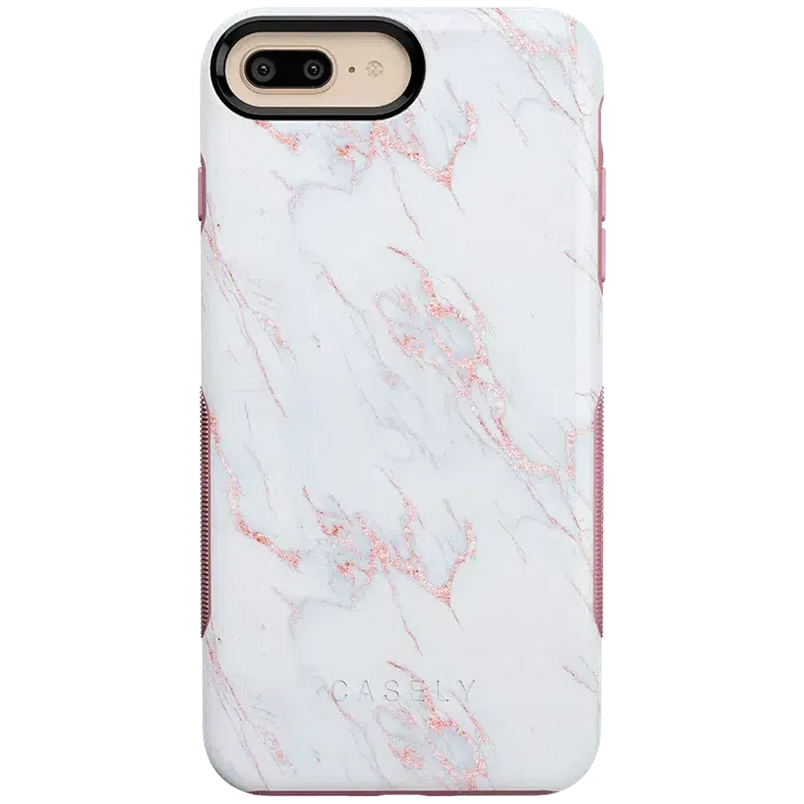 Subtle Blush | White and Pink Marble Case iPhone Case get.casely Bold iPhone 6/7/8 Plus 