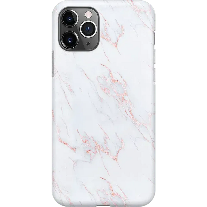 Subtle Blush | White and Pink Marble Case iPhone Case get.casely Classic iPhone 11 Pro 