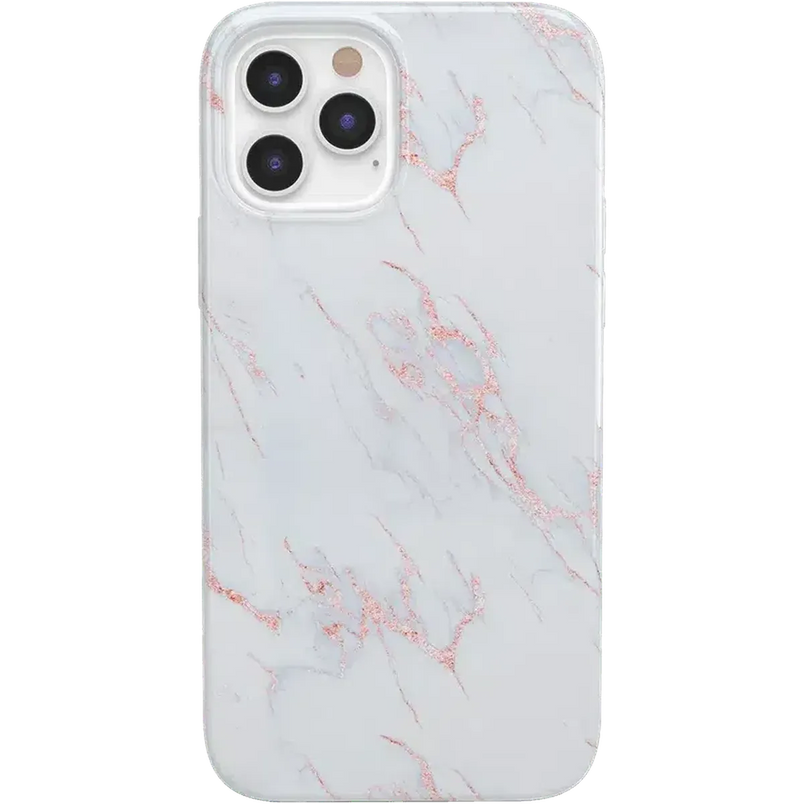Subtle Blush | White and Pink Marble Case iPhone Case get.casely Classic iPhone 12 Pro 