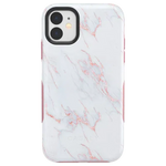 Subtle Blush | White and Pink Marble Case iPhone Case get.casely 