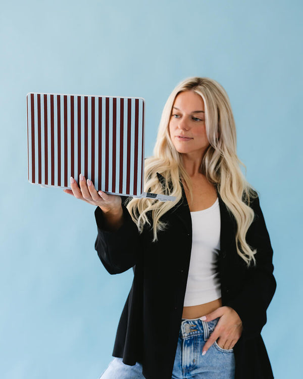 Sunday in Brooklyn | Blue Stripes Laptop Shell