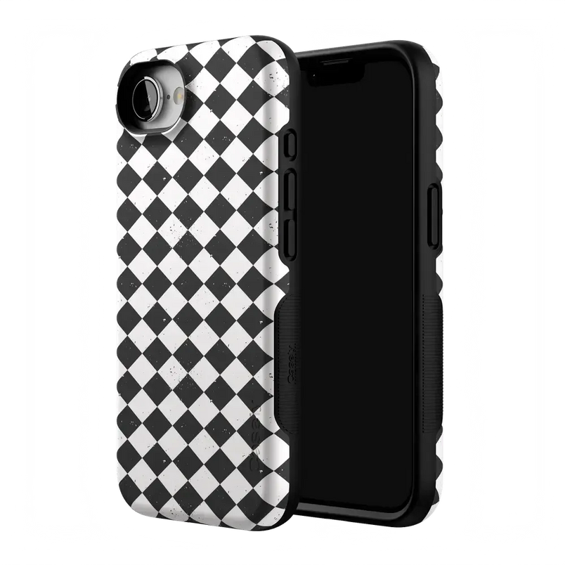 Salem's Hex | Black & White Checkered Case