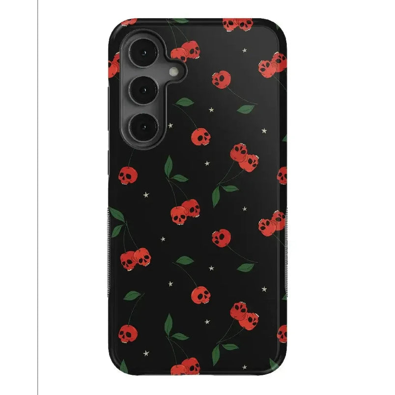 Sweet Revenge | Cherry Skulls Case Phone Case Casetry Bold Flex + MagSafe® Galaxy S25 Plus 