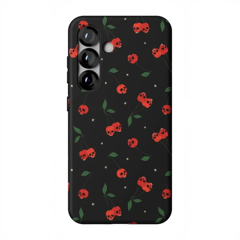 Sweet Revenge | Cherry Skulls Case Phone Case Casetry Essential + MagSafe® Galaxy S25