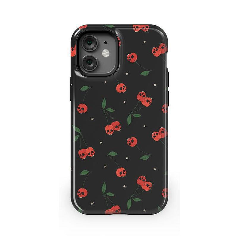 Sweet Revenge | Cherry Skulls Case Phone Case Casetry Essential + MagSafe® iPhone 12 Mini