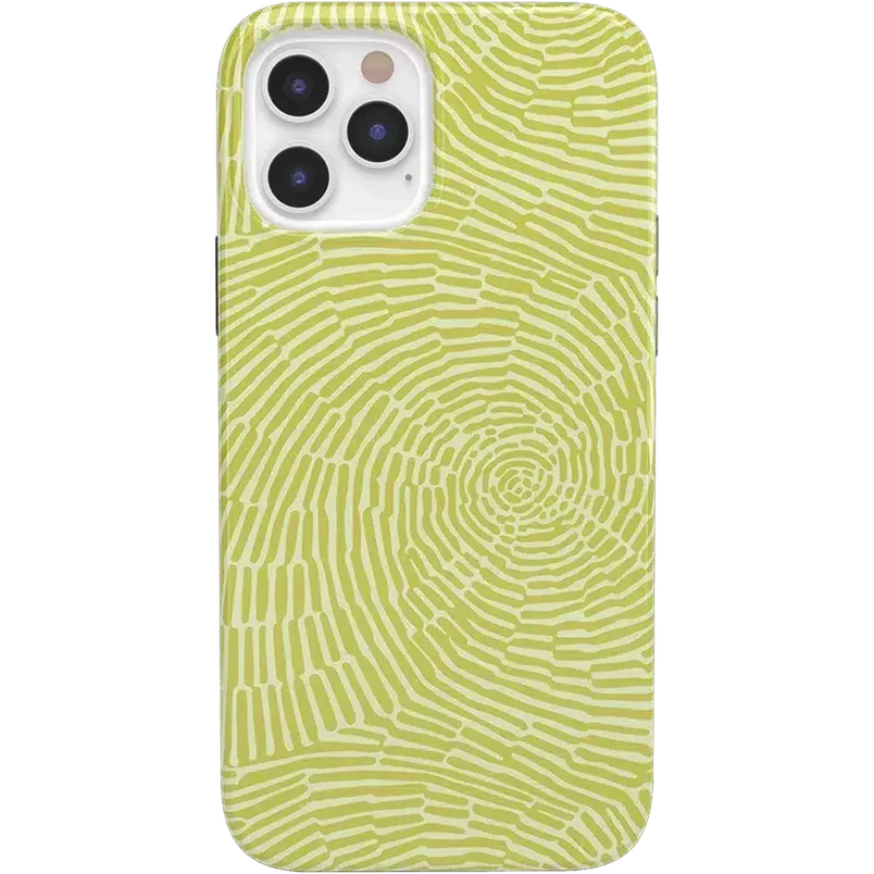 Swirl Away | Tea Green Geometric Case iPhone Case get.casely Classic iPhone 12 Pro 