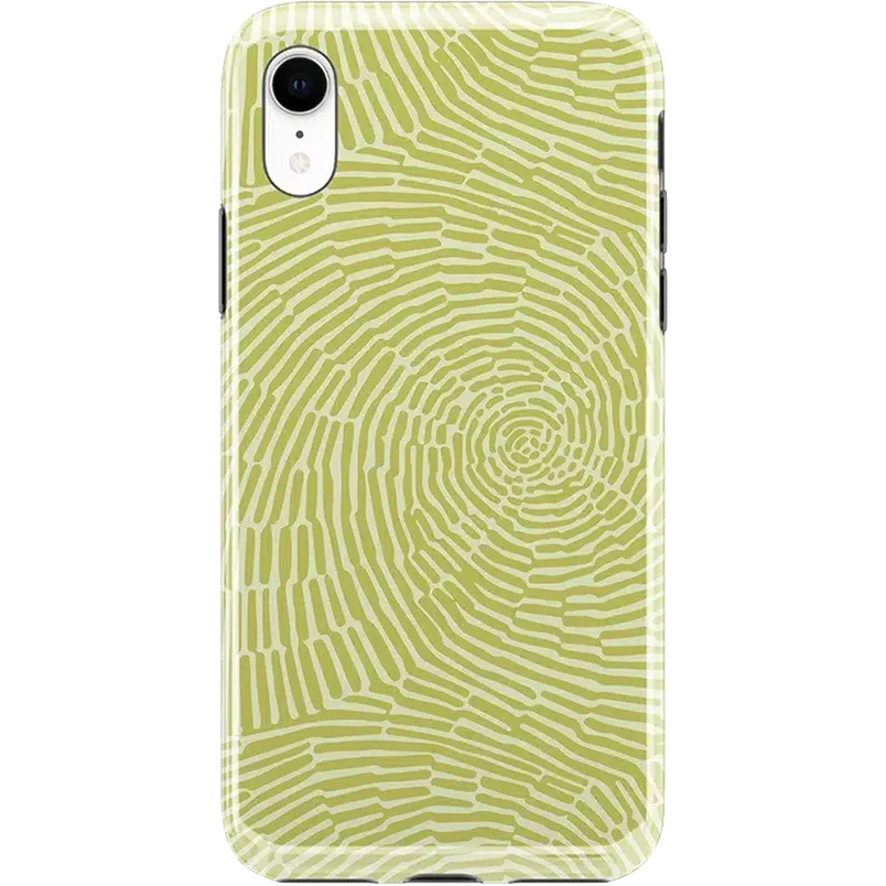 Swirl Away | Tea Green Geometric Case iPhone Case get.casely Classic iPhone XR 