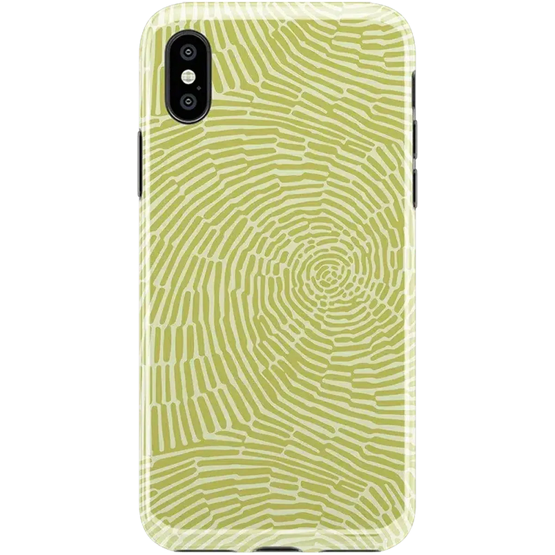 Swirl Away | Tea Green Geometric Case iPhone Case get.casely Classic iPhone XS Max 