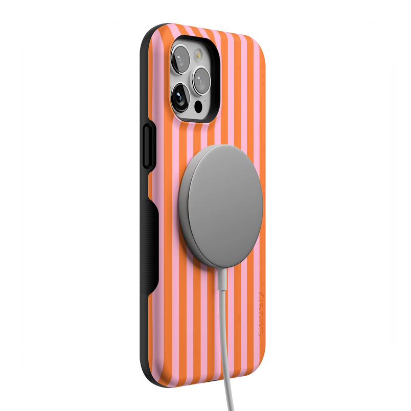 Perfect Stripes | Orange & Pink Stripes Case