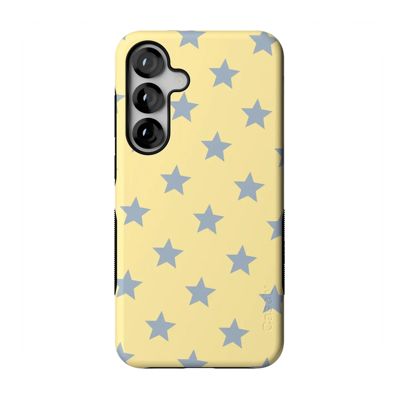 Shine Bright | Butter Yellow Stars Case - Galaxy S25 Plus