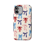 American Girlie | Red White & Blue Bows Case - iPhone 12