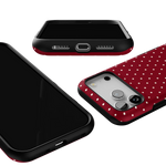 On the Dot | Maroon Polka Dot Case
