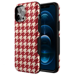 Scarlet Stitch | Red Houndstooth Case