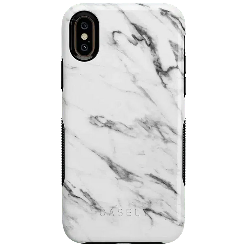Take Me for Granite | White Marble Case iPhone Case get.casely Bold iPhone XS Max 