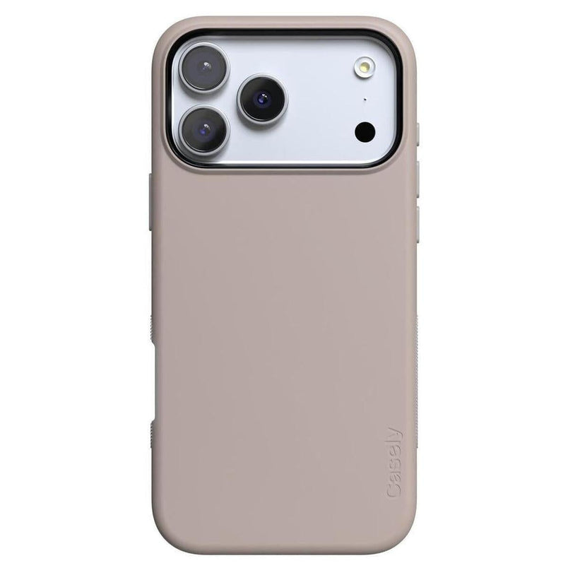 Casely iPhone 17 Pro Compatible with MagSafe Taupe on Nude Casely iPhone 17 Pro Compatible with MagSafe Taupe on Nude