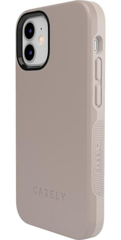 Taupe on Nude | Solid Beige Color Minimalist Case iPhone Case get.casely