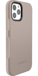 Taupe on Nude | Solid Beige Color Minimalist Case iPhone Case get.casely