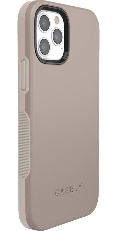 Taupe on Nude | Solid Beige Color Minimalist Case iPhone Case get.casely