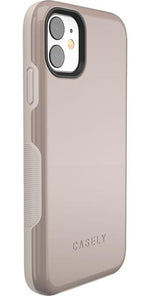 Taupe on Nude | Solid Beige Color Minimalist Case iPhone Case get.casely
