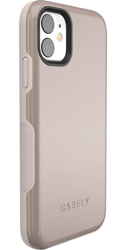 Taupe on Nude | Solid Beige Color Minimalist Case iPhone Case get.casely