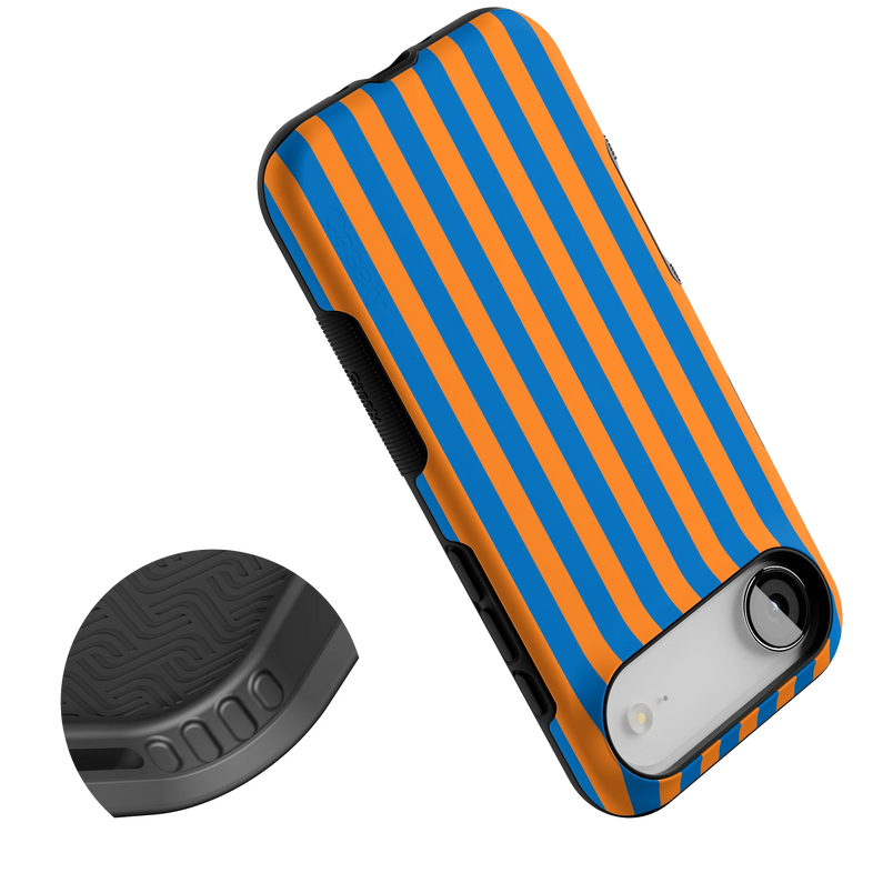 Go New York | Blue & Orange Stripes Case