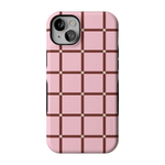 Uptown Gridlock | Pink Checkerboard Case
